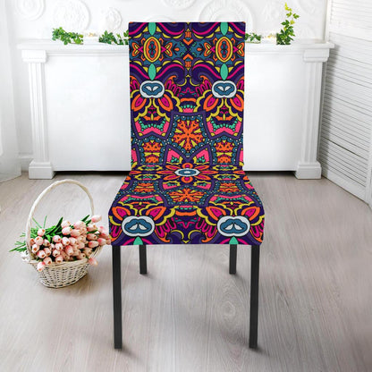 Ethnic Flower Style Print Pattern Dinning Chair Slipper-JTAMIGO.COM