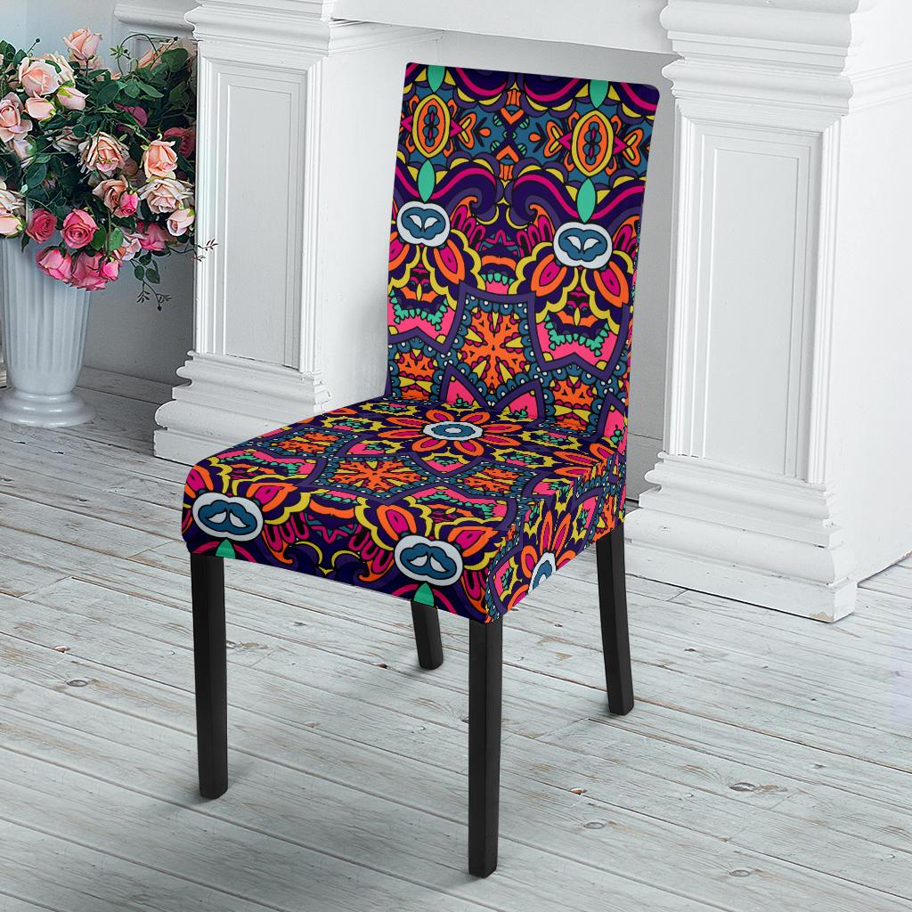 Ethnic Flower Style Print Pattern Dinning Chair Slipper-JTAMIGO.COM