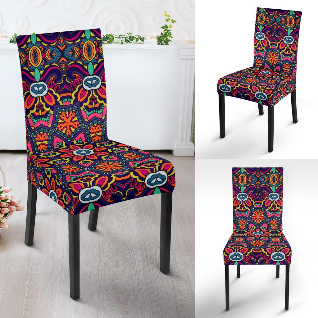 Ethnic Flower Style Print Pattern Dinning Chair Slipper-JTAMIGO.COM