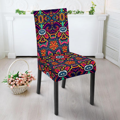 Ethnic Flower Style Print Pattern Dinning Chair Slipper-JTAMIGO.COM