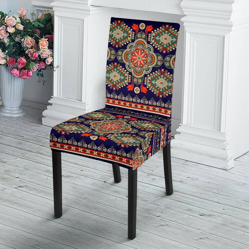 Ethnic Geometric Print Pattern Dinning Chair Slipper-JTAMIGO.COM