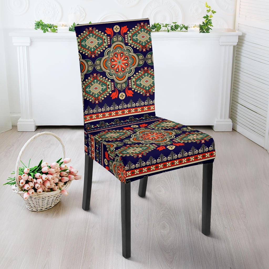Ethnic Geometric Print Pattern Dinning Chair Slipper-JTAMIGO.COM