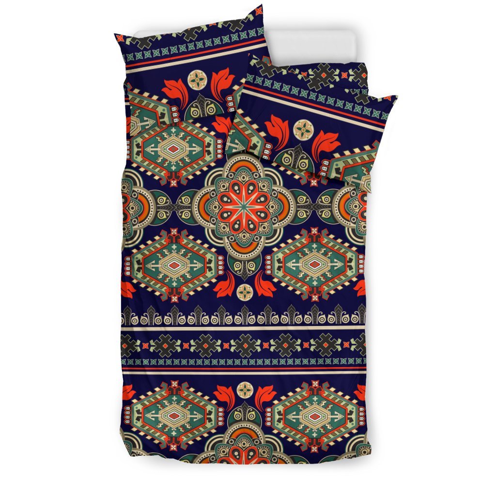 Ethnic Geometric Print Pattern Duvet Cover Bedding Set