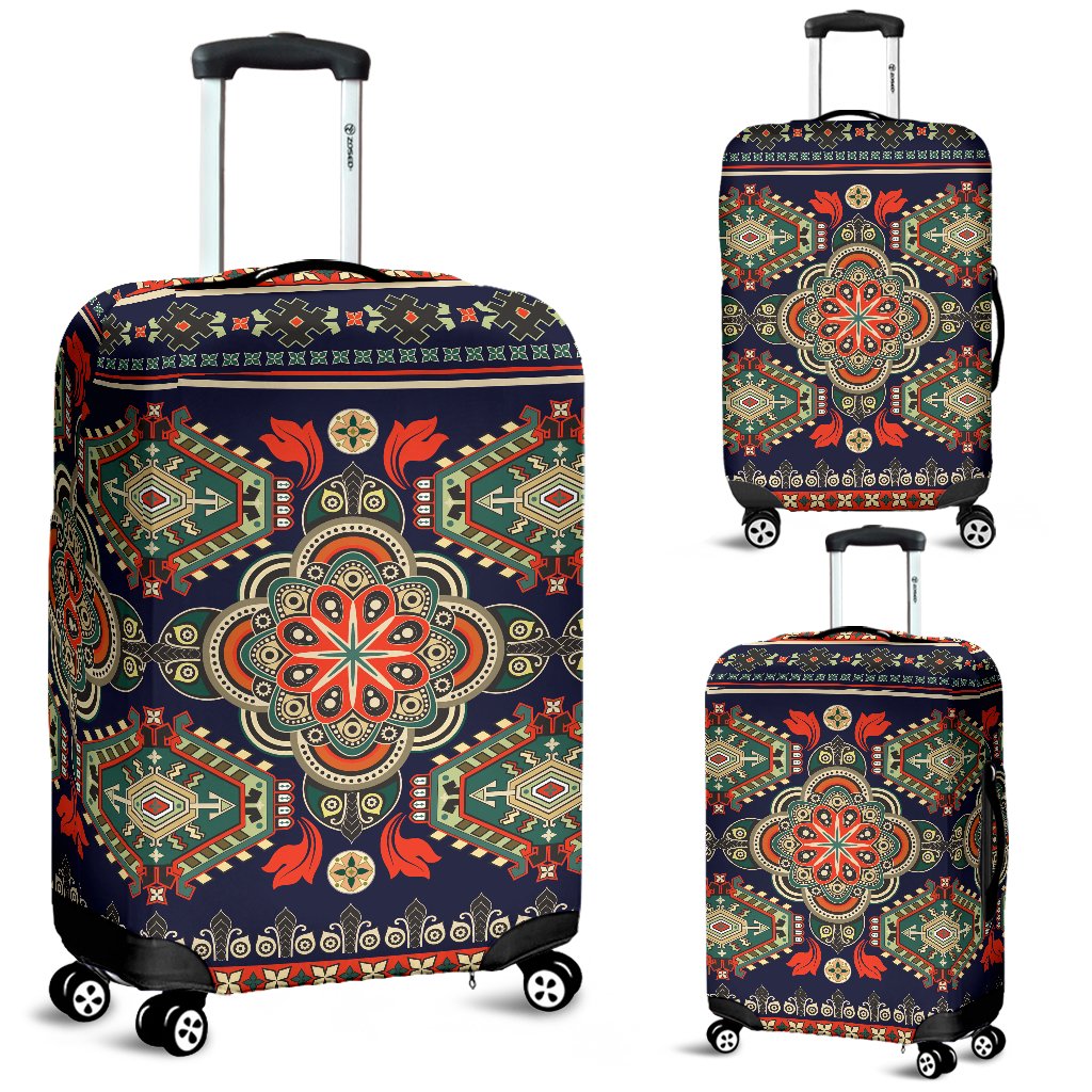 Ethnic Geometric Print Pattern Luggage Cover Protector