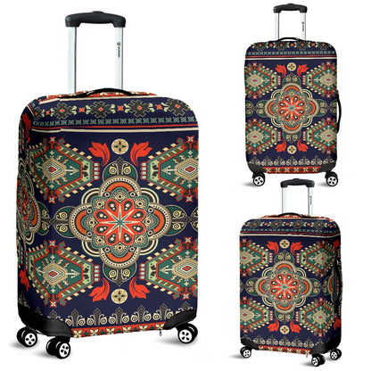 Ethnic Geometric Print Pattern Luggage Cover Protector