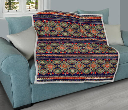 Ethnic Geometric Print Pattern Premium Quilt-JTAMIGO.COM