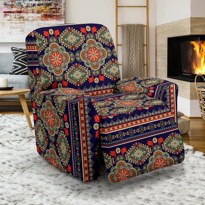 Ethnic Geometric Print Pattern Recliner Slipcover-JTAMIGO.COM