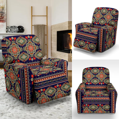 Ethnic Geometric Print Pattern Recliner Slipcover-JTAMIGO.COM