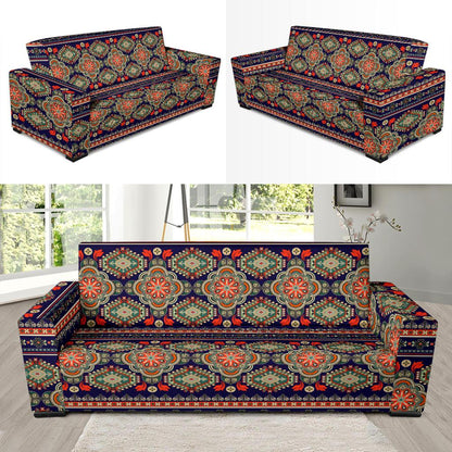 Ethnic Geometric Print Pattern Sofa Slipcover-JTAMIGO.COM
