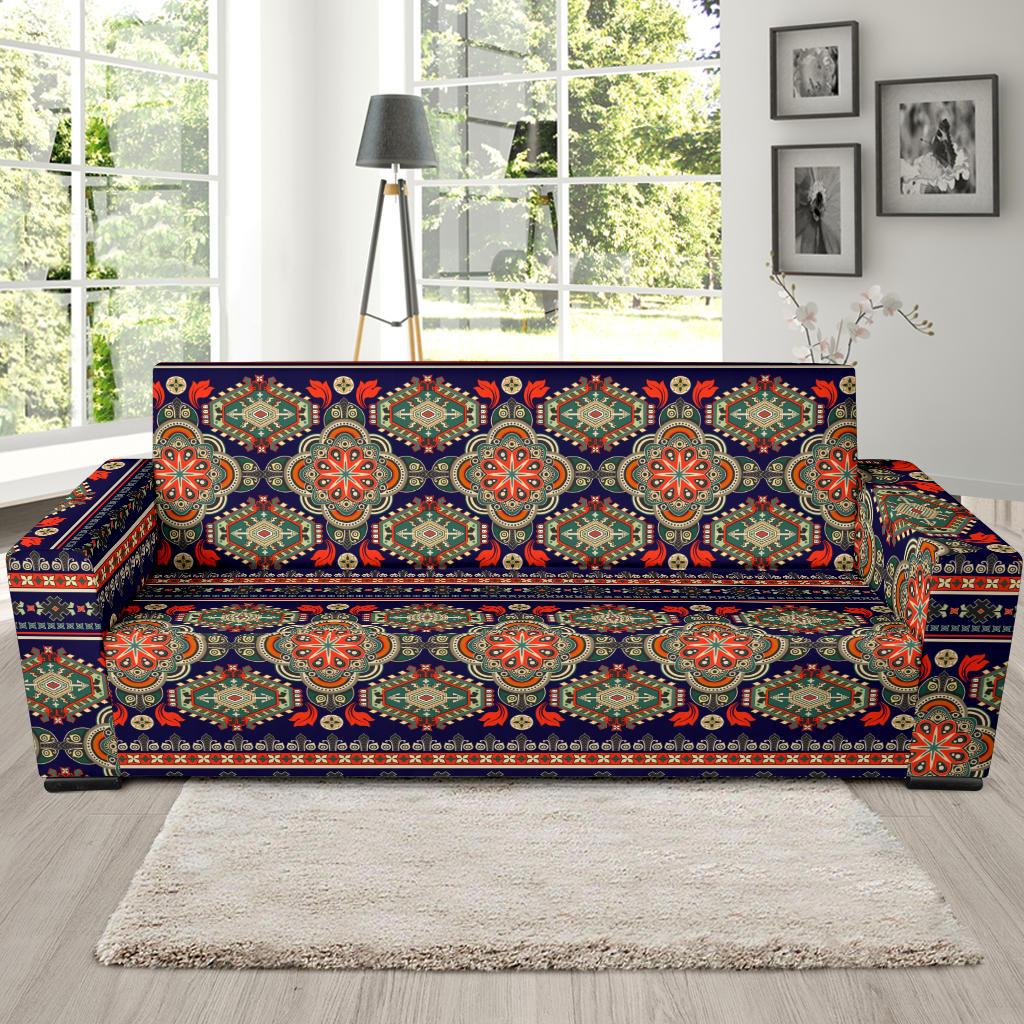 Ethnic Geometric Print Pattern Sofa Slipcover-JTAMIGO.COM