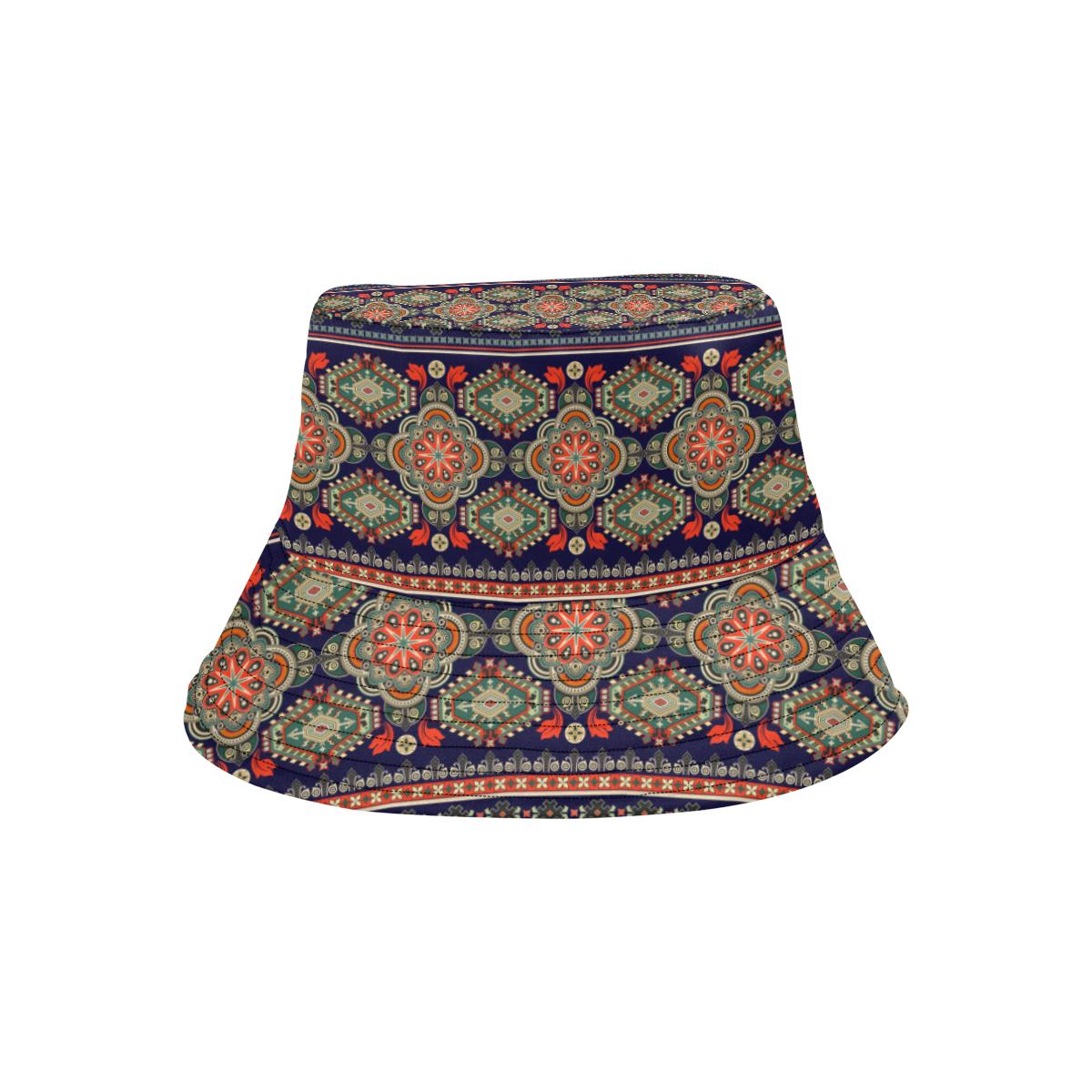 Ethnic Geometric Print Pattern Unisex Bucket Hat