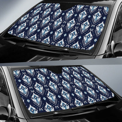 Ethnic Ornament Print Pattern Car Sun Shade For Windshield