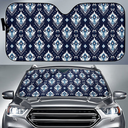 Ethnic Ornament Print Pattern Car Sun Shade For Windshield