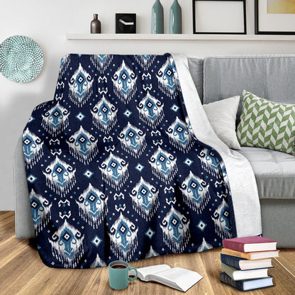 Ethnic Ornament Print Pattern Fleece Blanket