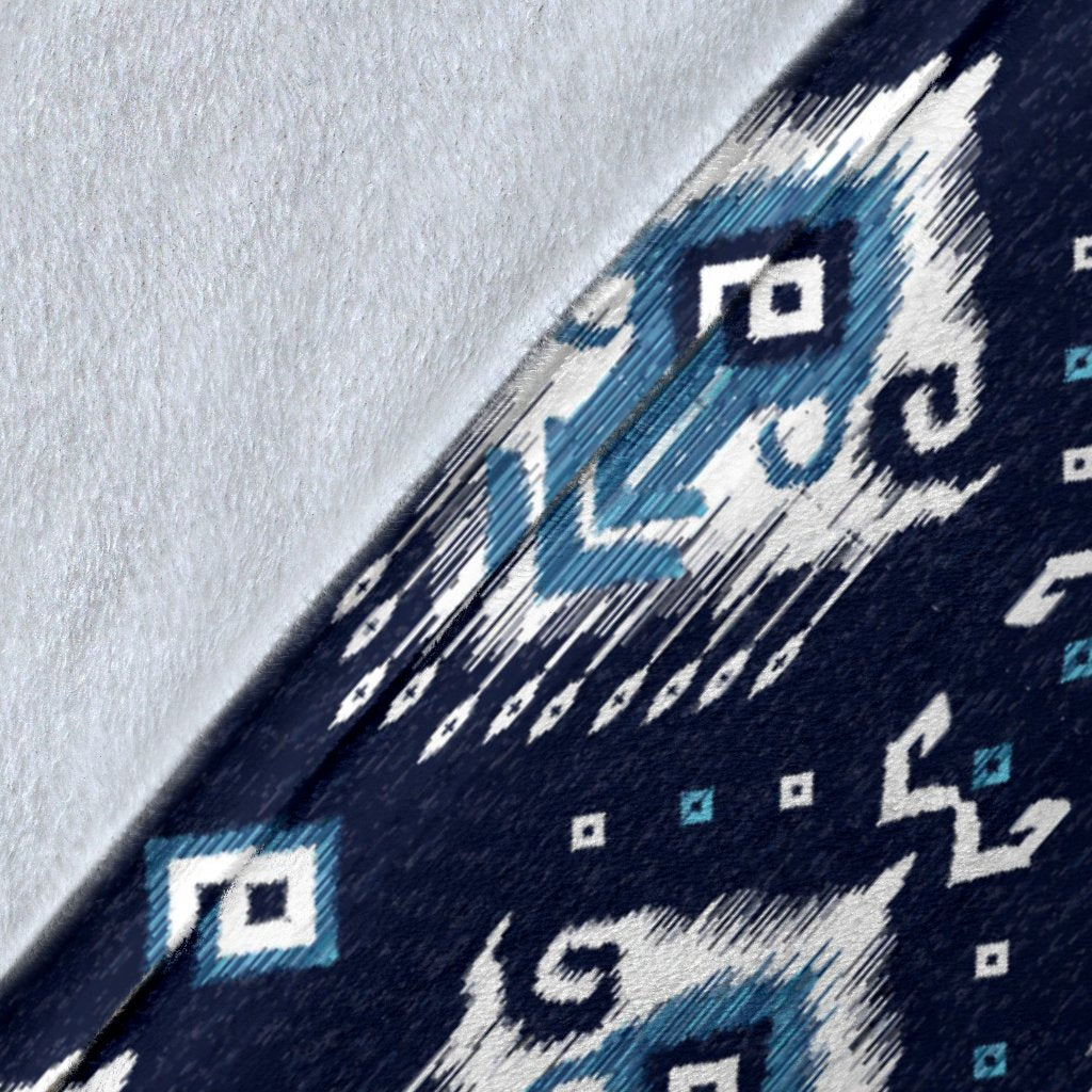 Ethnic Ornament Print Pattern Fleece Blanket