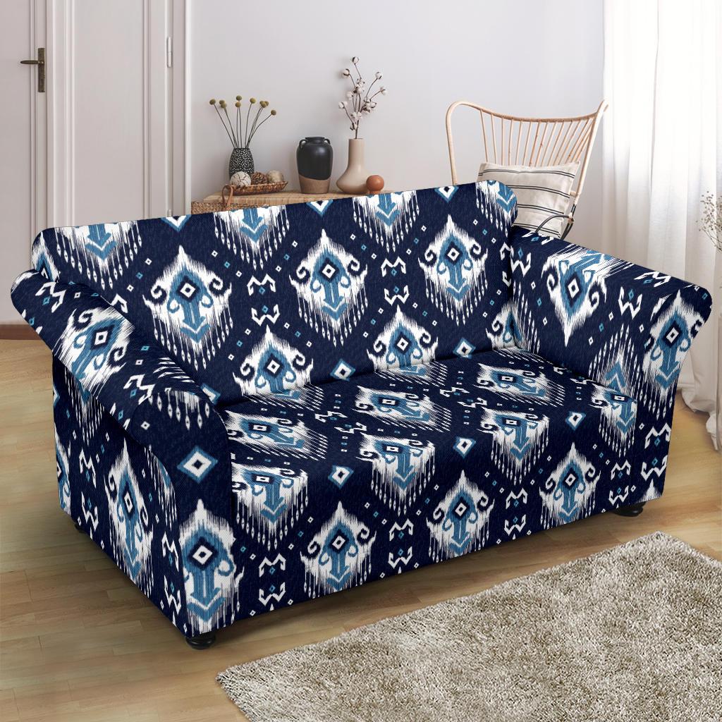 Ethnic Ornament Print Pattern Loveseat Slipcover-JTAMIGO.COM