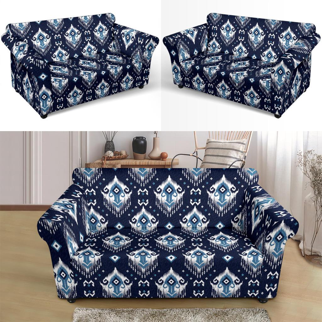 Ethnic Ornament Print Pattern Loveseat Slipcover-JTAMIGO.COM