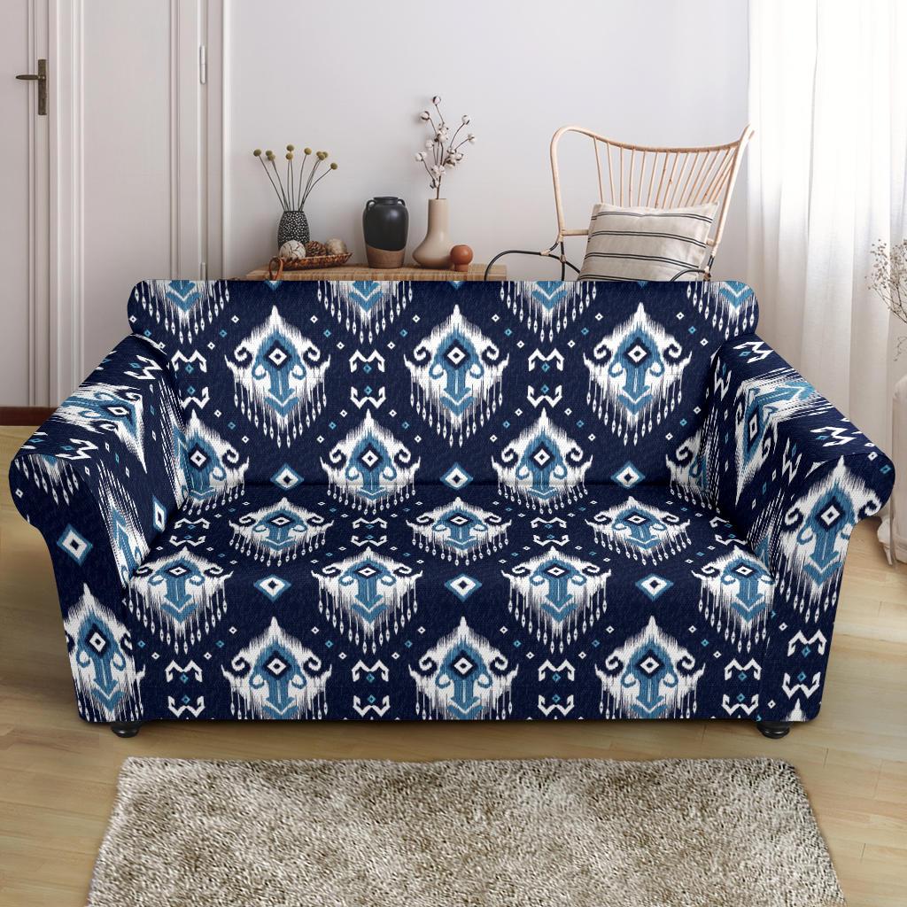 Ethnic Ornament Print Pattern Loveseat Slipcover-JTAMIGO.COM