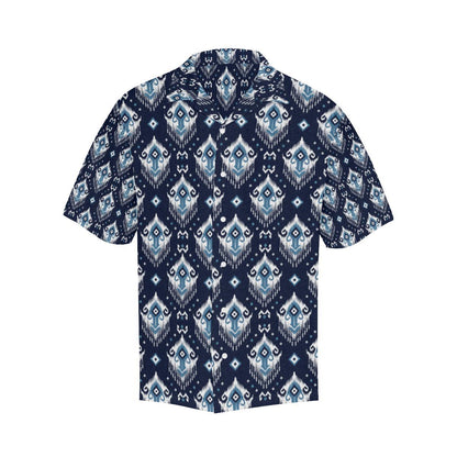 Ethnic Ornament Print Pattern Men Aloha Hawaiian Shirt