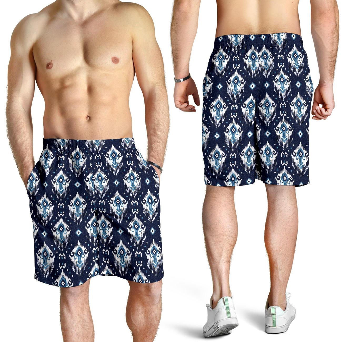 Ethnic Ornament Print Pattern Mens Shorts-JTAMIGO.COM