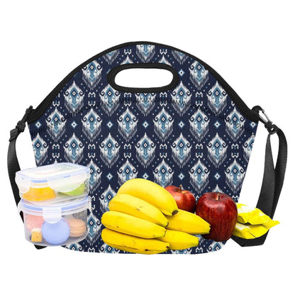 Ethnic Ornament Print Pattern Neoprene Lunch Bag (Model 1669)(Large)-JTAMIGO.COM