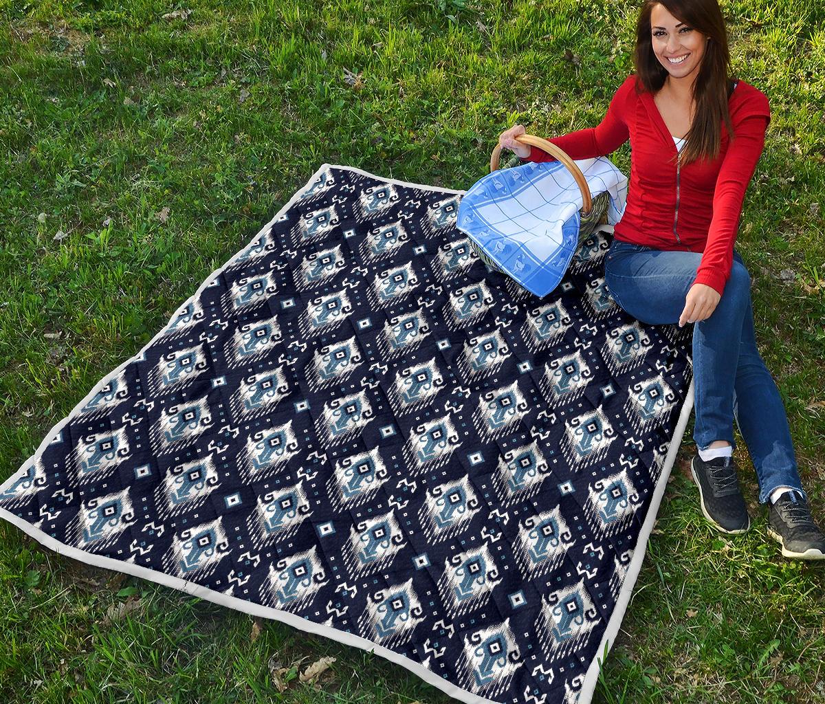 Ethnic Ornament Print Pattern Premium Quilt-JTAMIGO.COM