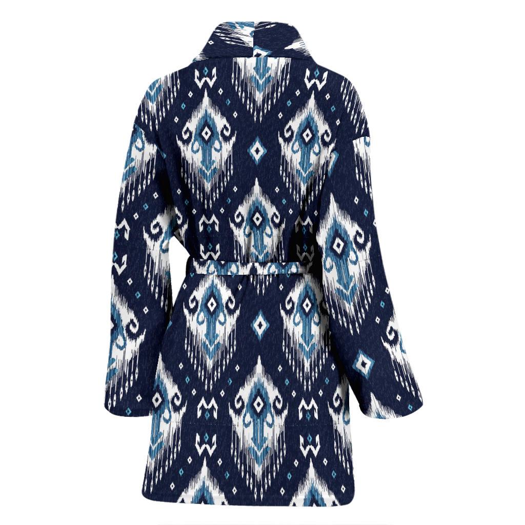 Ethnic Ornament Print Pattern Women Bath Robe-JTAMIGO.COM