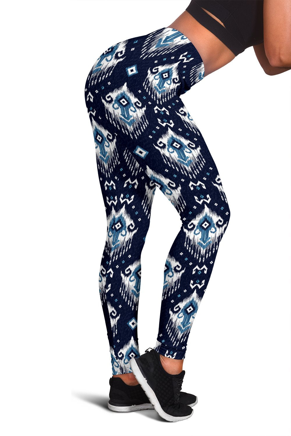 Ethnic Ornament Print Pattern Women Leggings