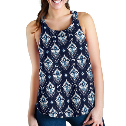 Ethnic Ornament Print Pattern Women Racerback Tank Top