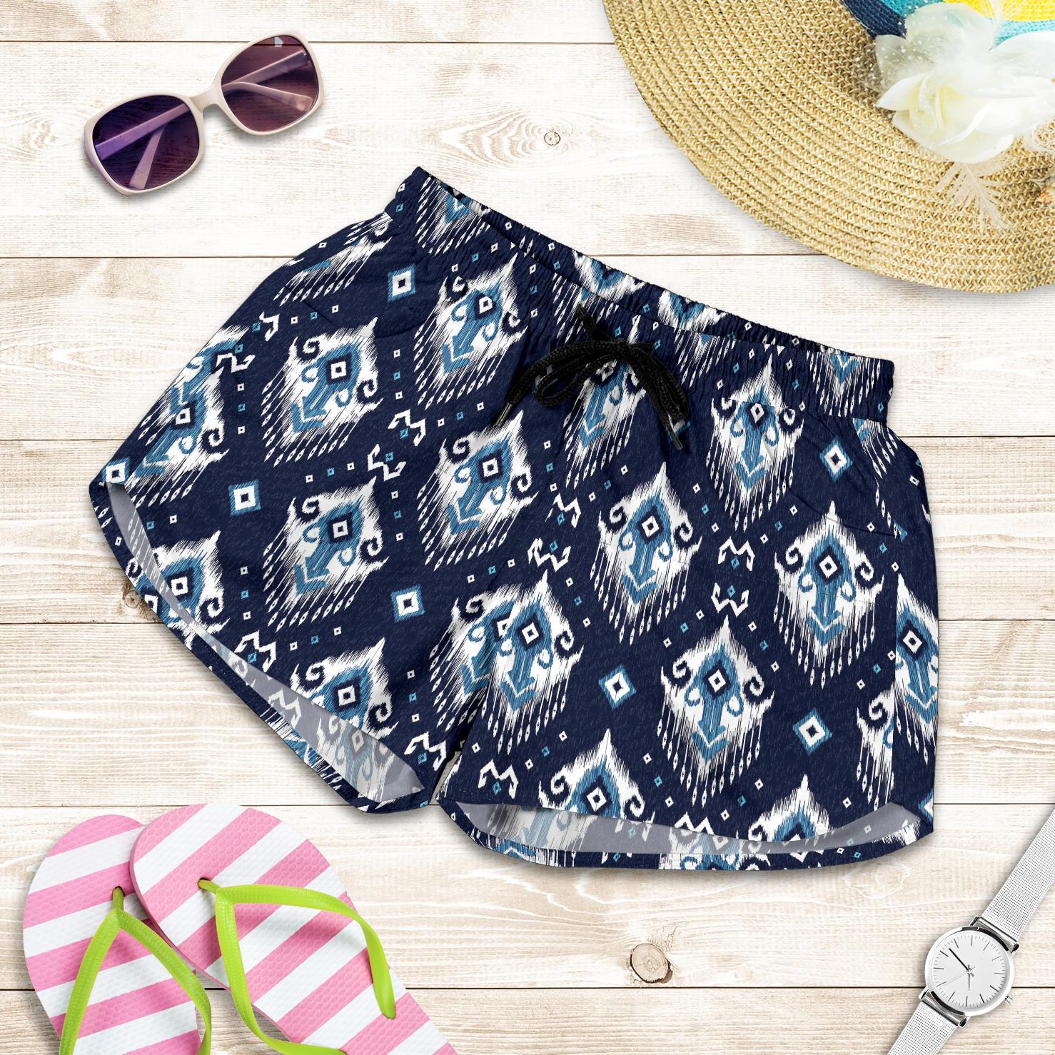 Ethnic Ornament Print Pattern Women Shorts-JTAMIGO.COM