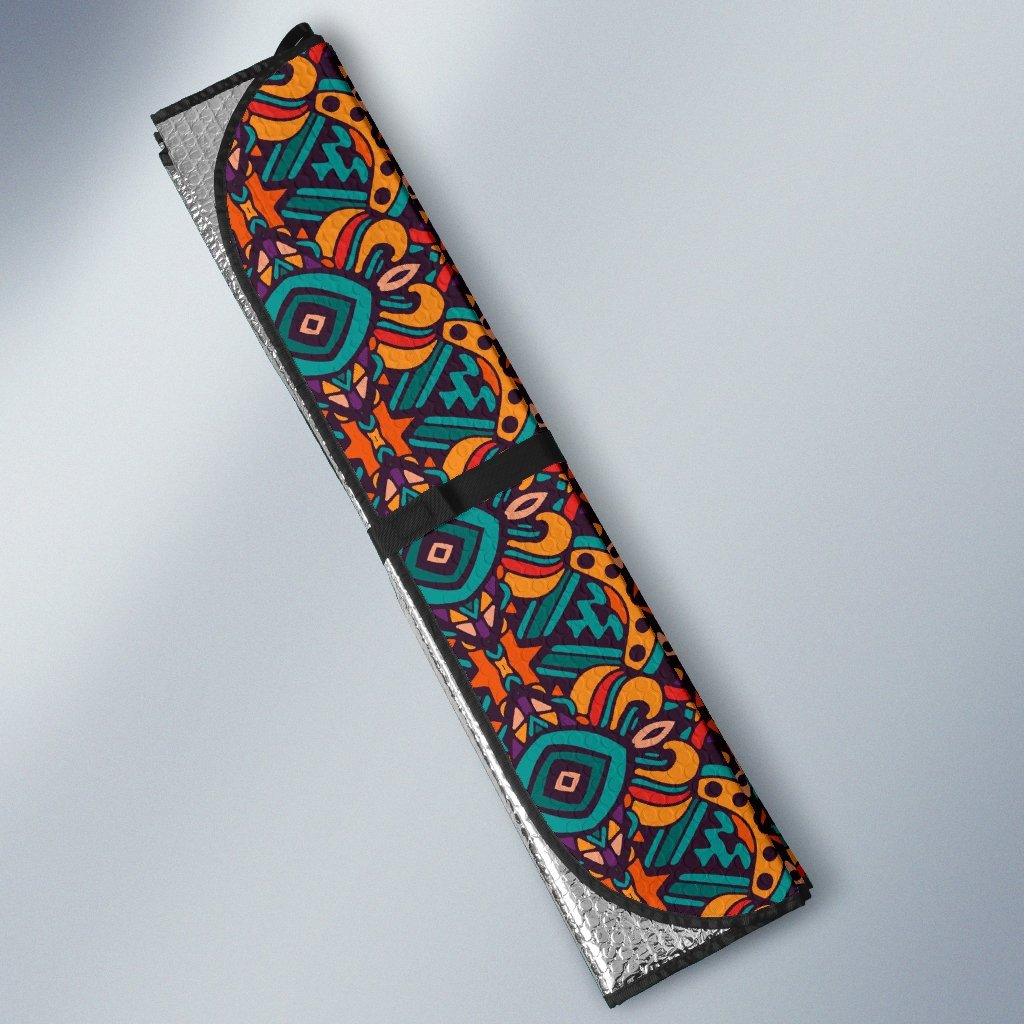 Ethnic Style Print Pattern Car Sun Shade For Windshield