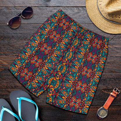 Ethnic Style Print Pattern Mens Shorts-JTAMIGO.COM