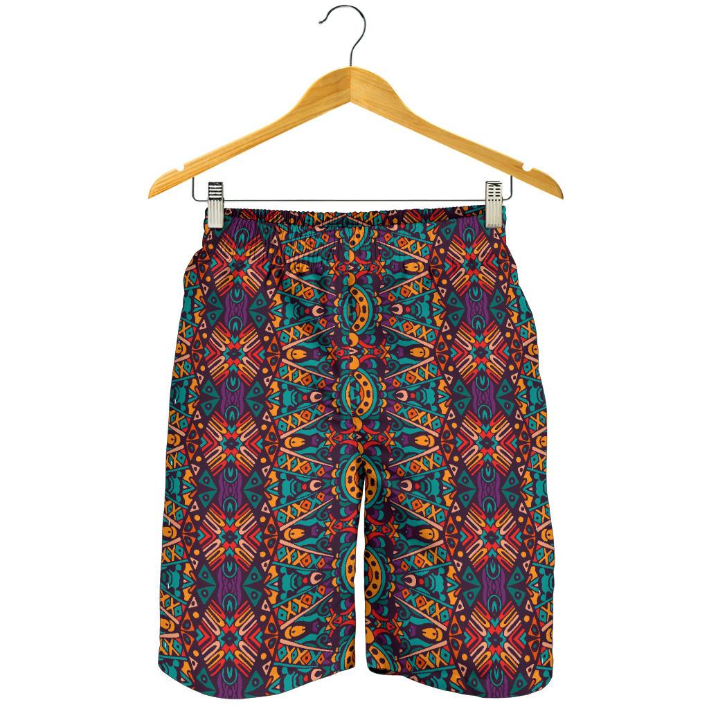 Ethnic Style Print Pattern Mens Shorts-JTAMIGO.COM