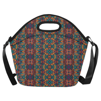 Ethnic Style Print Pattern Neoprene Lunch Bag (Model 1669)(Large)-JTAMIGO.COM