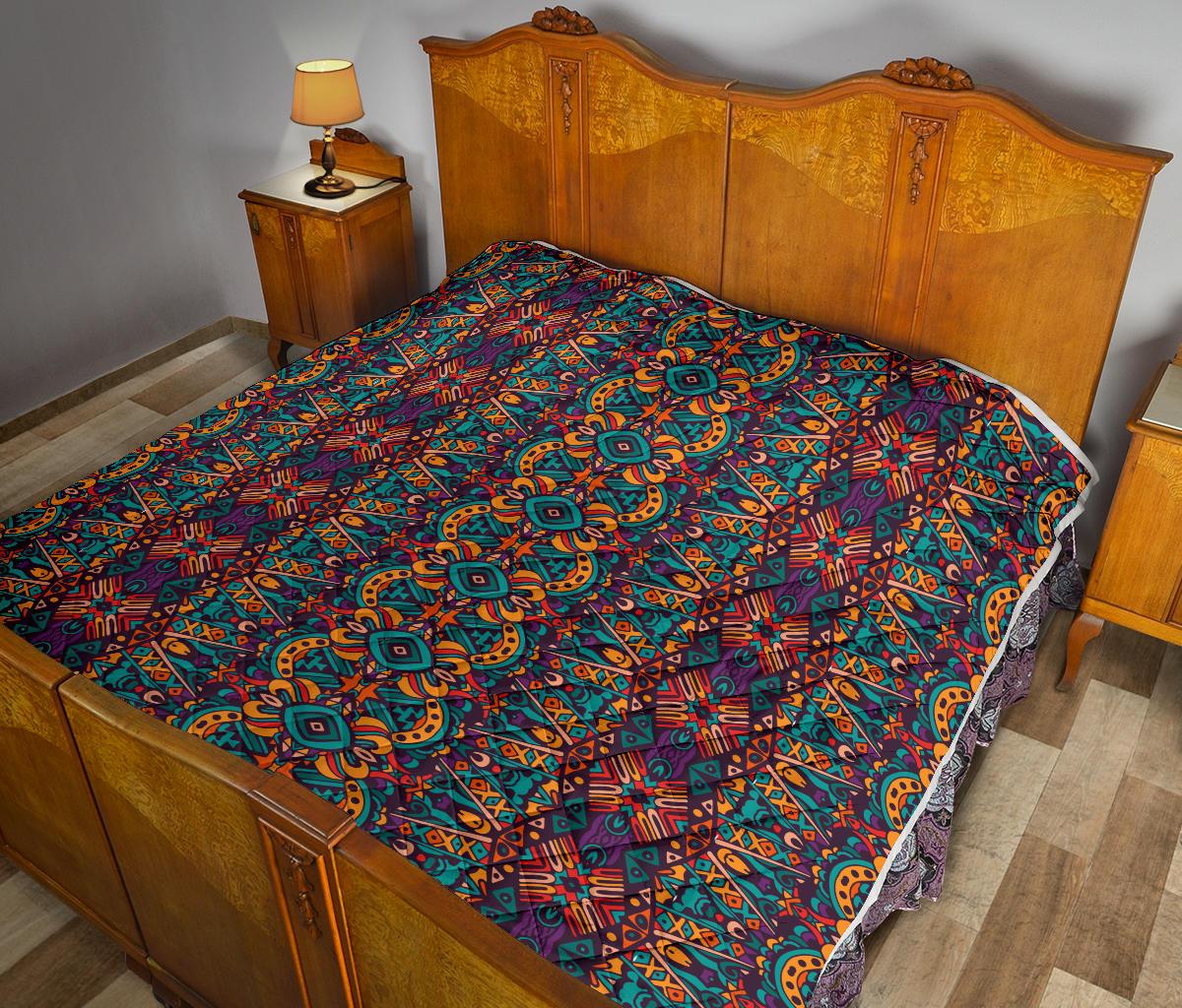 Ethnic Style Print Pattern Premium Quilt-JTAMIGO.COM