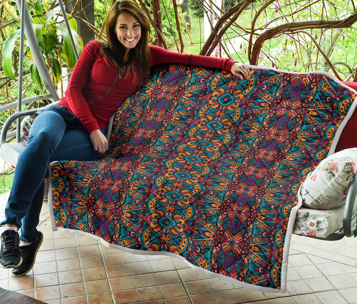 Ethnic Style Print Pattern Premium Quilt-JTAMIGO.COM