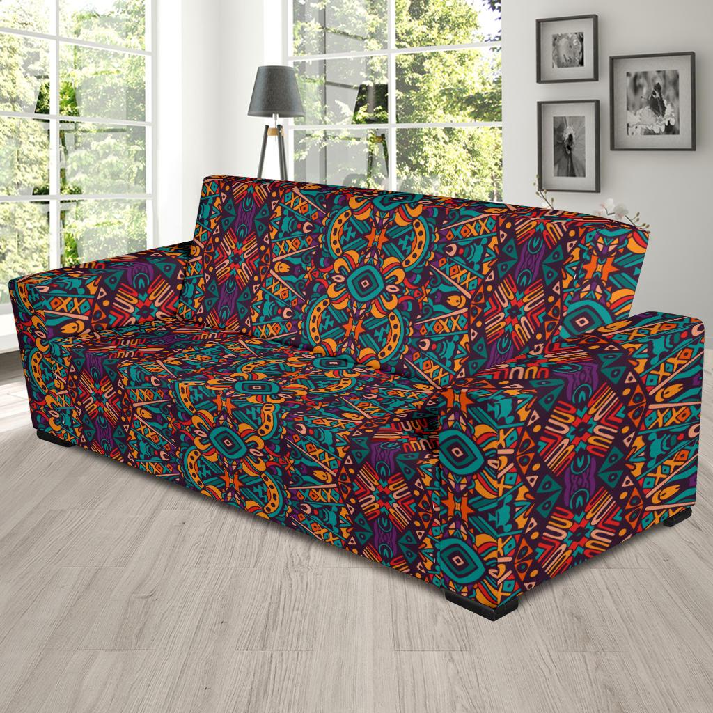 Ethnic Style Print Pattern Sofa Slipcover-JTAMIGO.COM