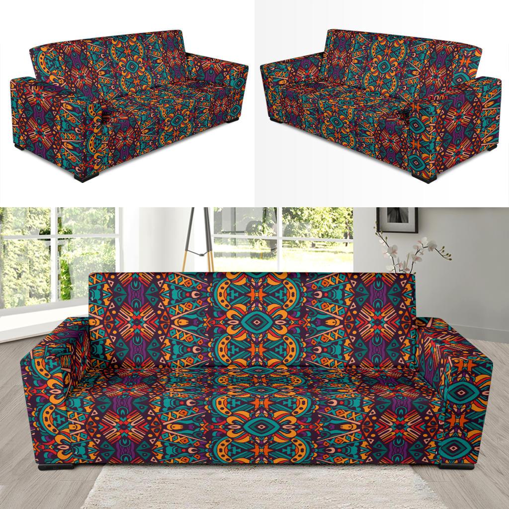 Ethnic Style Print Pattern Sofa Slipcover-JTAMIGO.COM