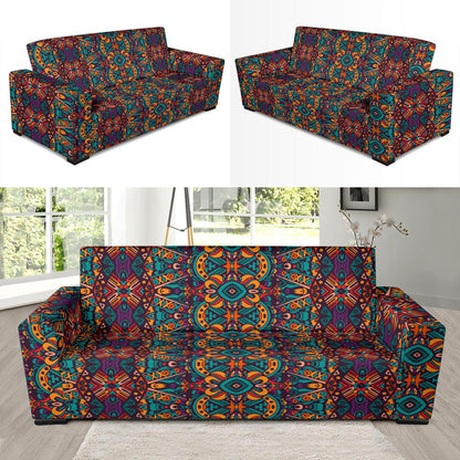 Ethnic Style Print Pattern Sofa Slipcover-JTAMIGO.COM
