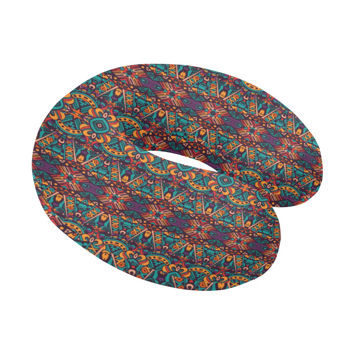 Ethnic Style Print Pattern U-Shaped Travel Neck Pillow-JTAMIGO.COM