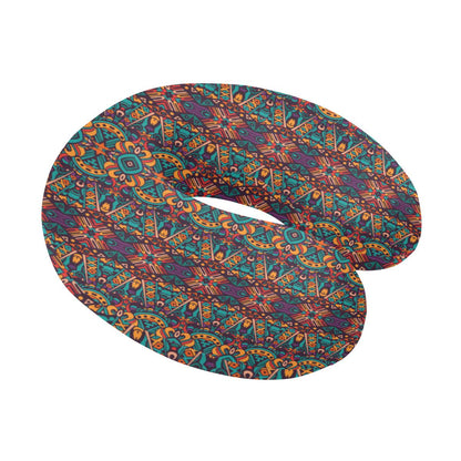 Ethnic Style Print Pattern U-Shaped Travel Neck Pillow-JTAMIGO.COM