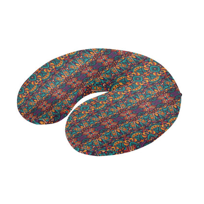 Ethnic Style Print Pattern U-Shaped Travel Neck Pillow-JTAMIGO.COM