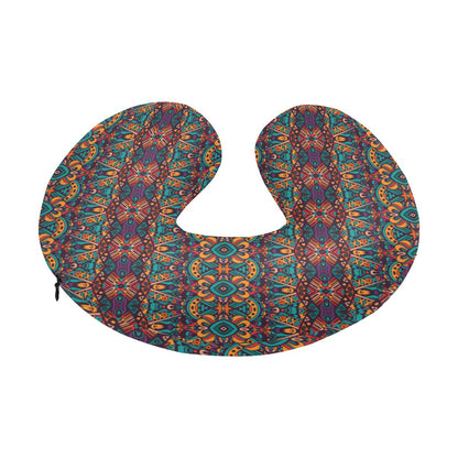 Ethnic Style Print Pattern U-Shaped Travel Neck Pillow-JTAMIGO.COM