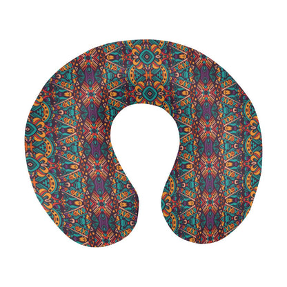 Ethnic Style Print Pattern U-Shaped Travel Neck Pillow-JTAMIGO.COM