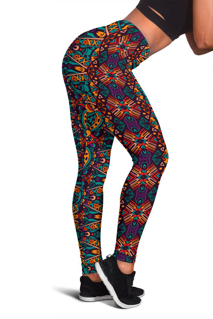 Ethnic Style Print Pattern Women Leggings