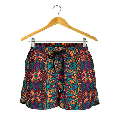 Ethnic Style Print Pattern Women Shorts-JTAMIGO.COM