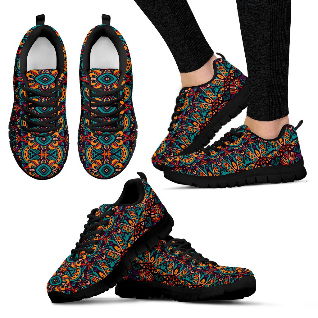 Ethnic Style Print Pattern Women Sneakers Shoes