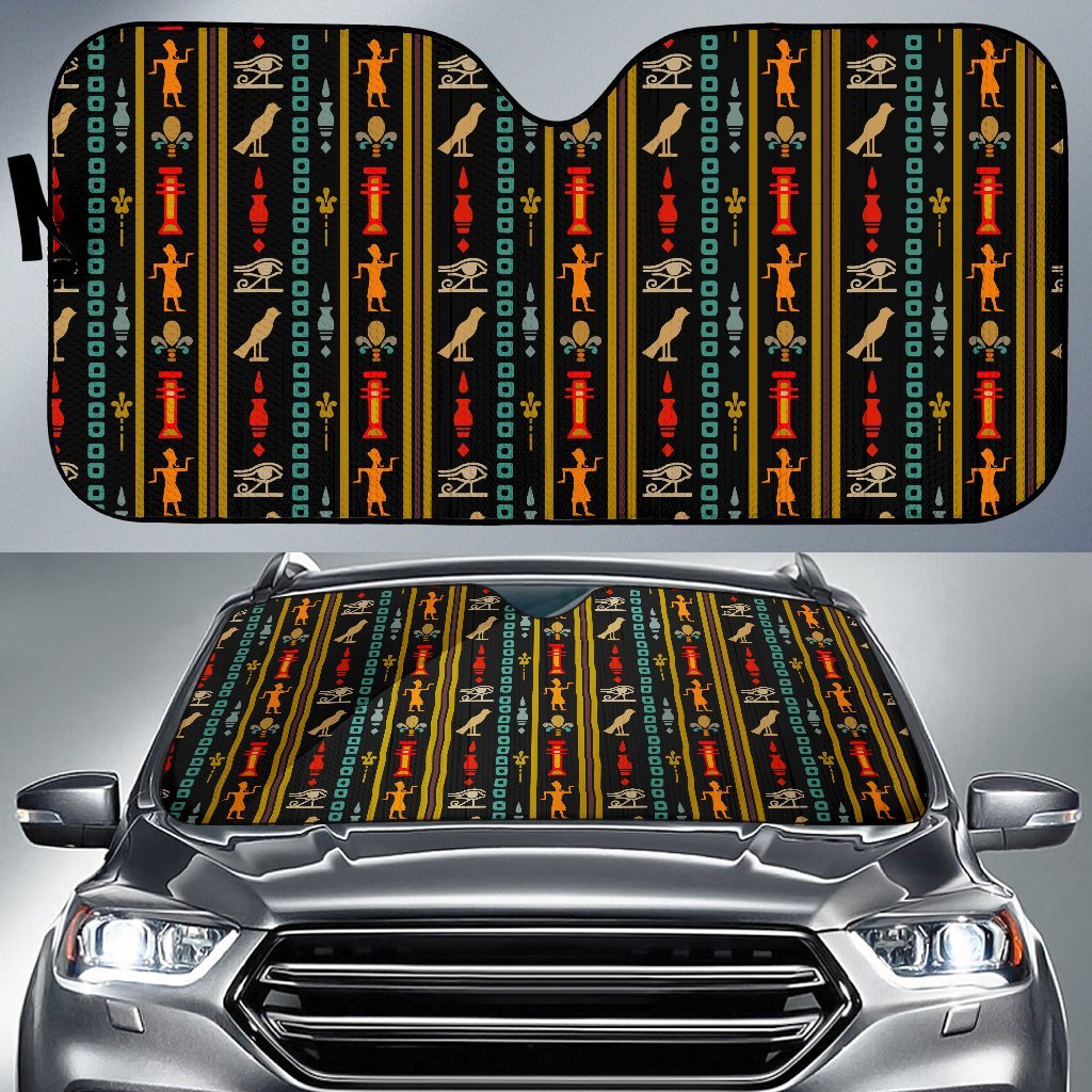 Eye of Horus Egypt Style Pattern Car Sun Shade For Windshield