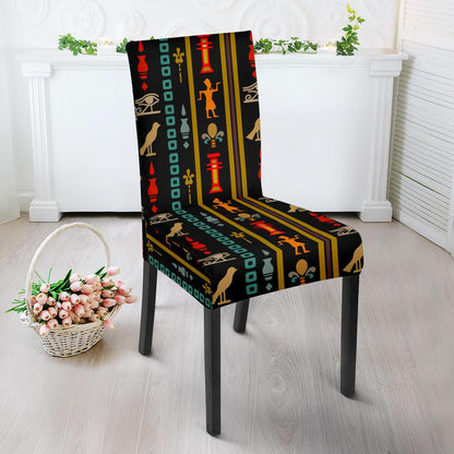 Eye of Horus Egypt Style Pattern Dinning Chair Slipper-JTAMIGO.COM