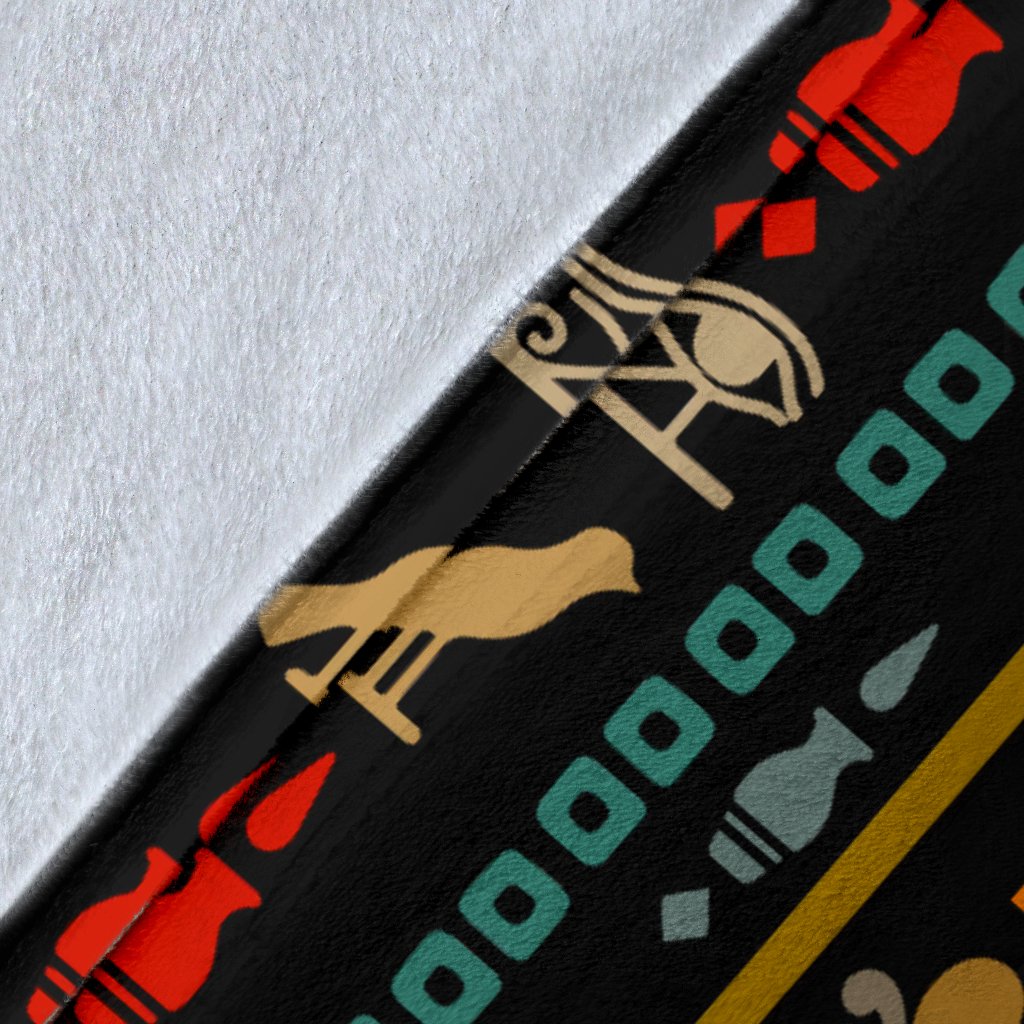 Eye Of Horus Egypt Style Pattern Fleece Blanket